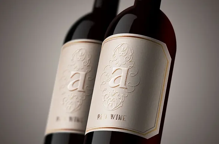 Custom embossed product label